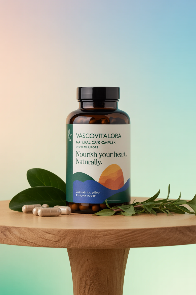 Vascovitalora natural complex bottle for heart and vascular support